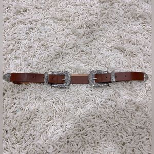 Double Buckle Western Belt Size Small